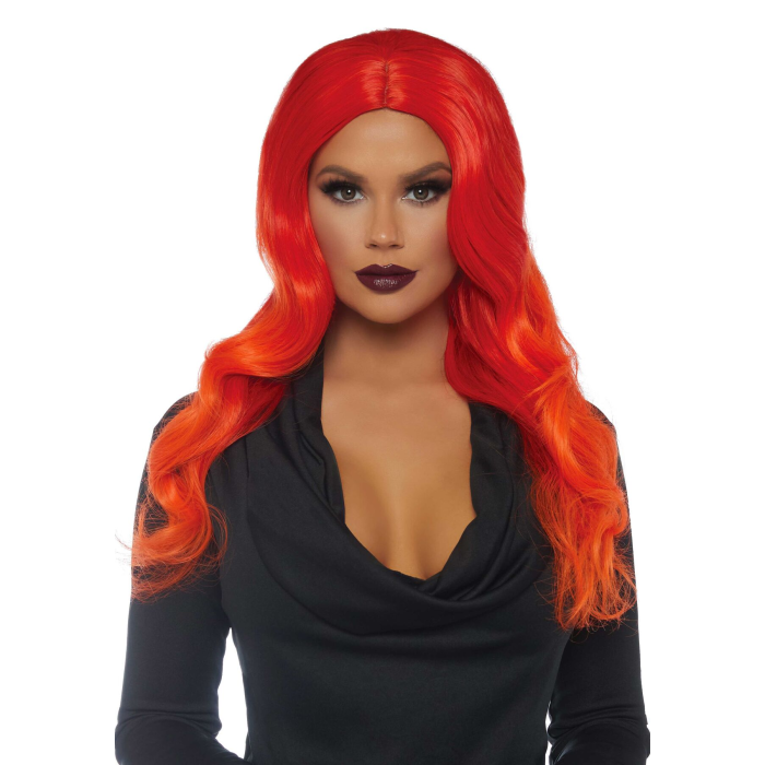 Руда перука омбре Leg Avenue Ombre long wavy wig, довга, локони, 61 см