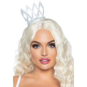 Корона зі стразами Leg Avenue Faux rhinestone die cut crown, з резиночками для кріплення