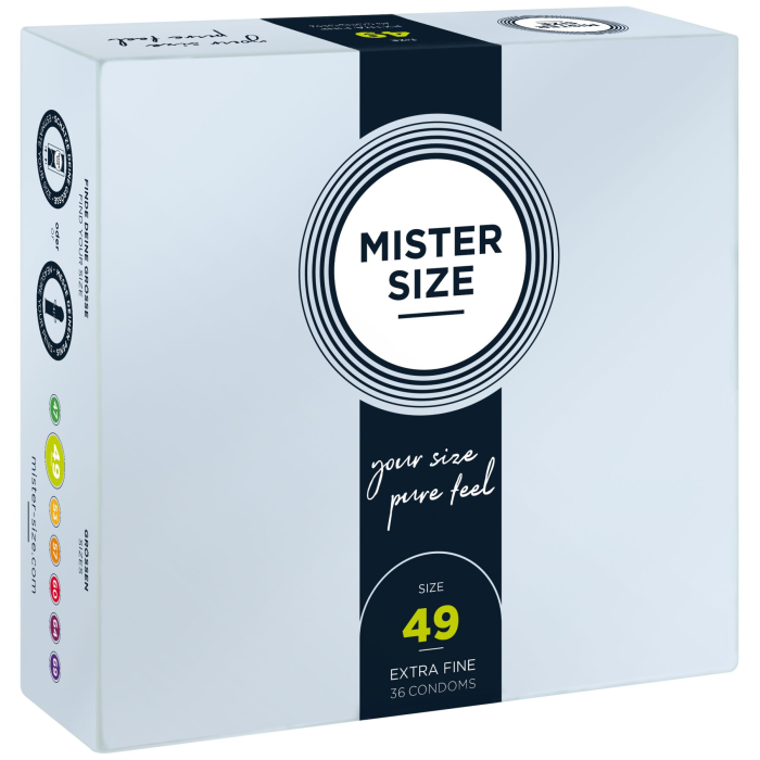 Презервативи Mister Size - pure feel - 49 (36 condoms), товщина 0,05 мм