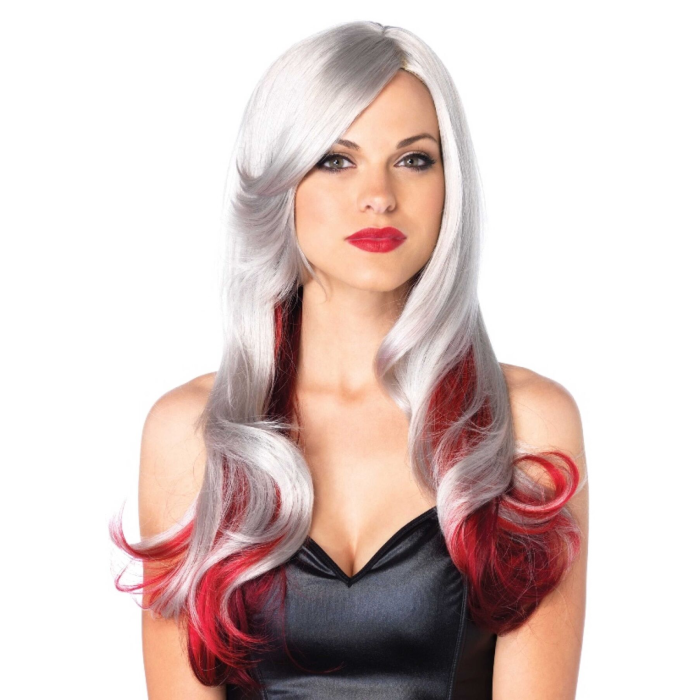 Leg Avenue Allure Multi Color Wig Grey/Red