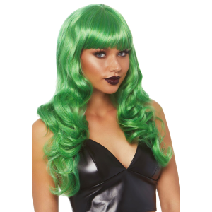 Хвиляста перука Leg Avenue Misfit Long Wavy Wig Green, довга, реалістичний вигляд, 61 см
