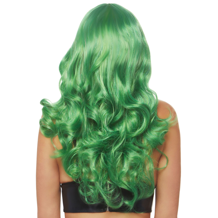 Хвиляста перука Leg Avenue Misfit Long Wavy Wig Green, довга, реалістичний вигляд, 61 см