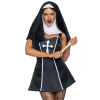 Костюм черниці Leg Avenue Naughty Nun XS, сукня, головний убір