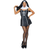 Костюм черниці Leg Avenue Naughty Nun XS, сукня, головний убір