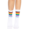 Шкарпетки жіночі в смужку Leg Avenue Pride crew socks Rainbow, 37–43 розмір