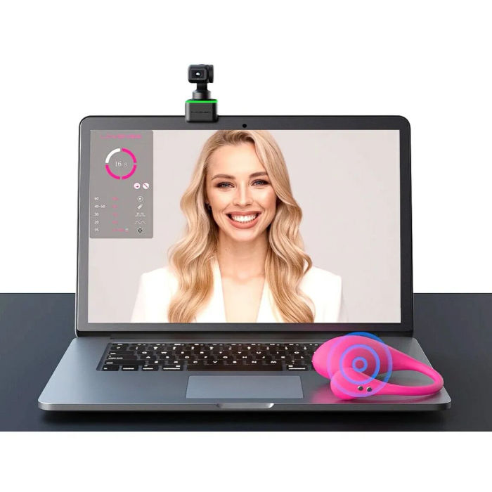 4К вебкамера зі штучним інтелектом Lovense WebCam, для стріму, активація чайовими