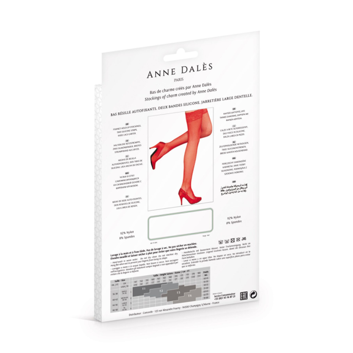 Панчохи Anne De Ales CAMILLA T2 Red