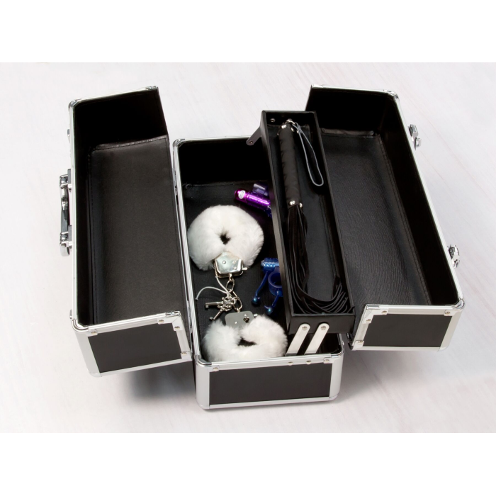 Великий кейс для зберігання секс-іграшок BMS Factory Large Lokable Vibrator Case Black,кодовий замок