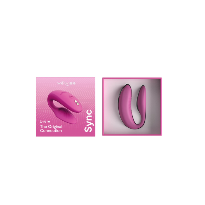 Смарт-вібратор для пар We-Vibe Sync 2 Rose, 10 віброрежимів, пульт ДК