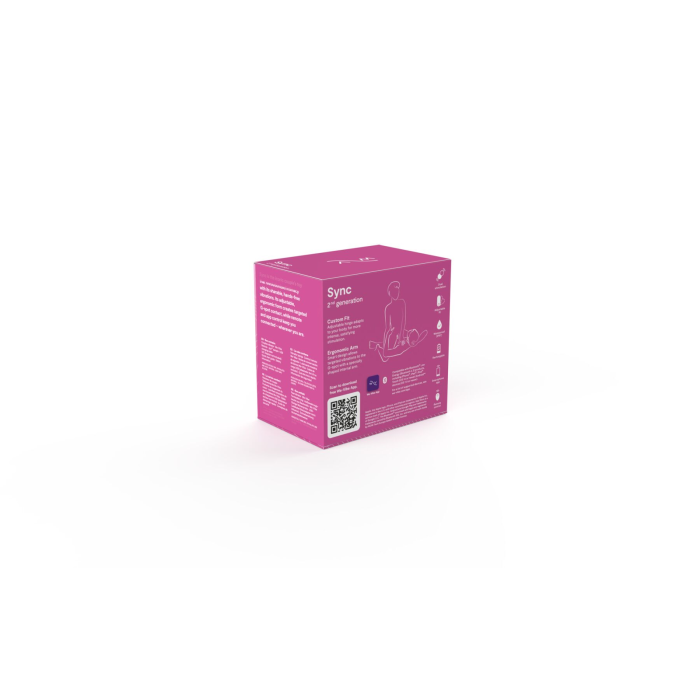 Смарт-вібратор для пар We-Vibe Sync 2 Rose, 10 віброрежимів, пульт ДК