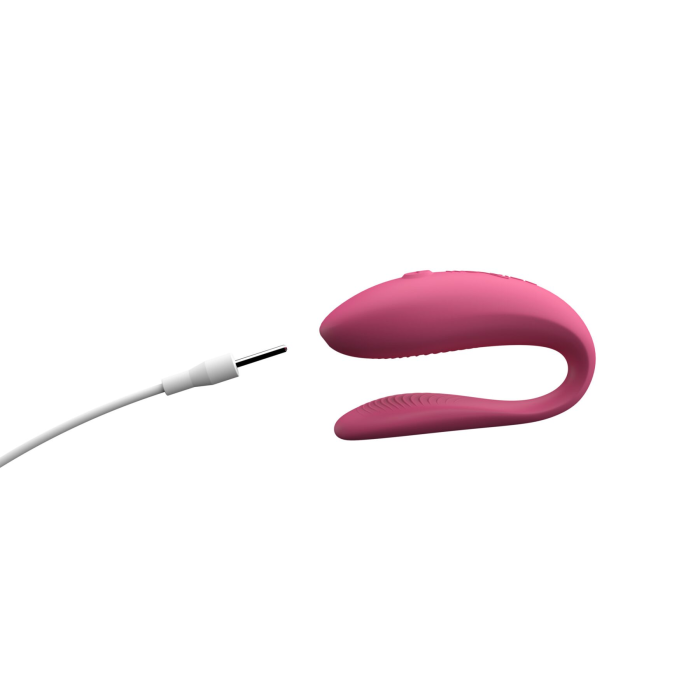 Смарт-вібратор для пар We-Vibe Sync Lite Pink, 10 віброрежимів, можна поєднувати з проникним сексом