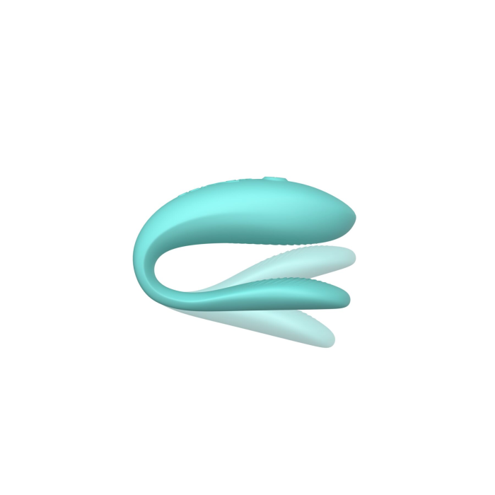 Смарт-вібратор для пар We-Vibe Sync Lite Aqua, 10 віброрежимів, можна поєднувати з проникним сексом