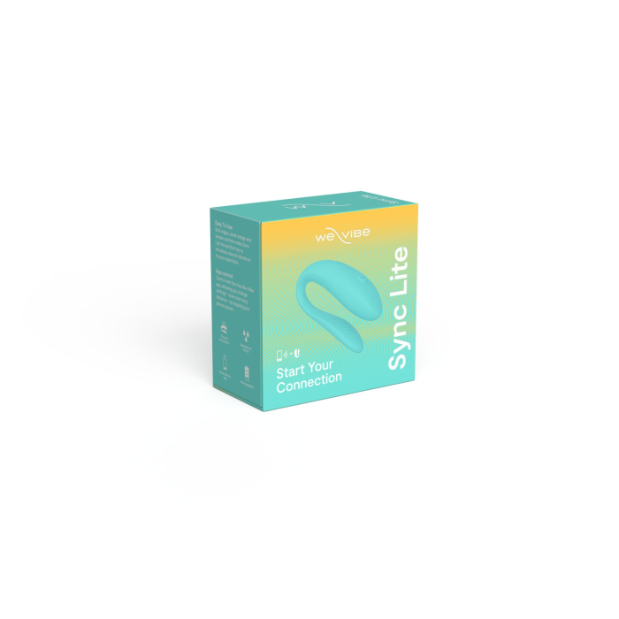 Смарт-вібратор для пар We-Vibe Sync Lite Aqua, 10 віброрежимів, можна поєднувати з проникним сексом