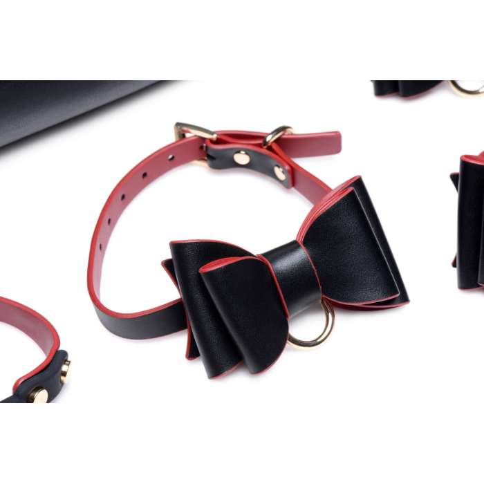 Набір БДСМ з дорожньою сумкою Master Series: Bow — Luxury BDSM Set With Travel Bag, 11 предметів