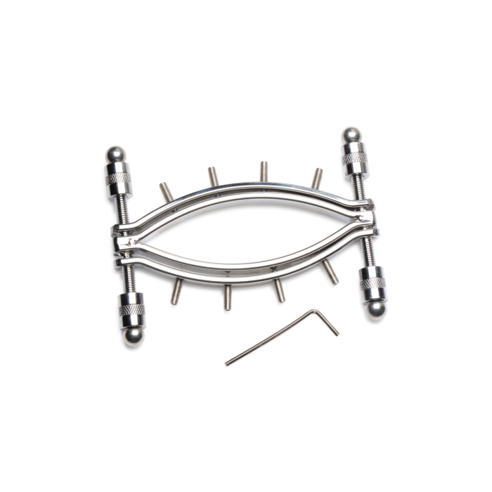 Затискач для вагіни Master Series: Spread 'Em Poker Vagina Clamp with Adjustable Pressure Screws, ши