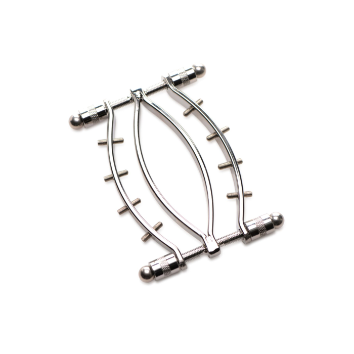 Затискач для вагіни Master Series: Spread 'Em Poker Vagina Clamp with Adjustable Pressure Screws, ши