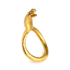 Ерекційне кільце з головою кобри Master Series: Cobra King Golden Cock Ring