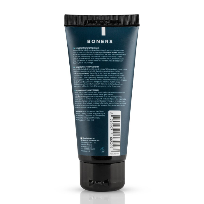 Крем для мастурбації Boners Masturbation Cream на водно-силіконовій основі