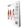 Бодістокінг з безліччю бретелей Passion BS095 One Size, black, імітація пояса та панчіх, з доступом