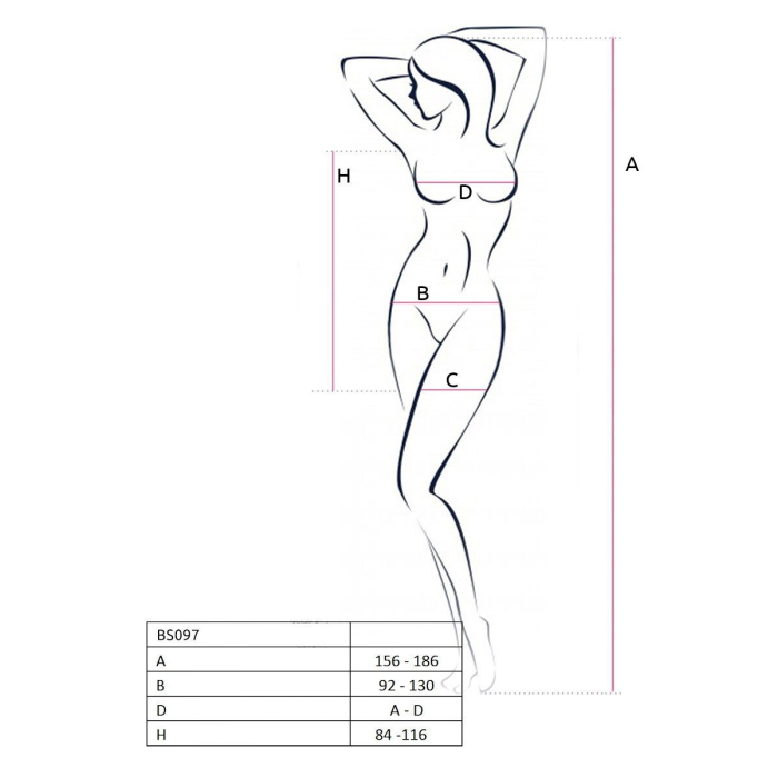 Мінісукня з вертикальним візерунком Passion BS097 One Size, white, плетіння з боків