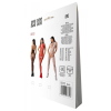 Бодістокінг з плетінням на животику Passion BS100 One Size, black, декоративний шов, з доступом