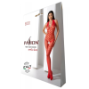 Бодістокінг з плетінням на животику Passion BS100 One Size, red, декоративний шов, з доступом