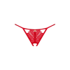 Трусики з доступом Obsessive Ingridia crotchless thong M/L, червоні