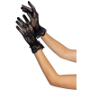 Короткі рукавички Leg Avenue Floral lace wristlength gloves Black