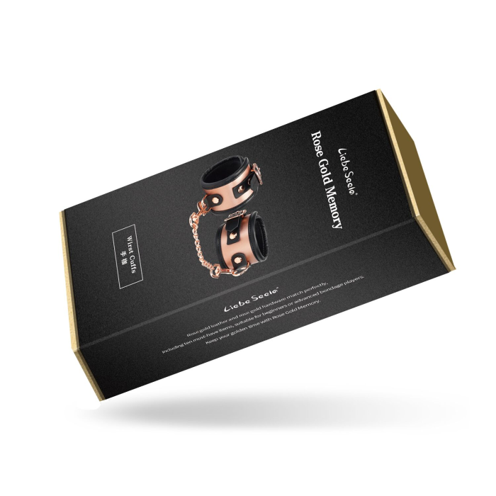 Наручники Liebe Seele Rose Gold Memory Wrist Cuff, натуральна шкіра, золото рожеве