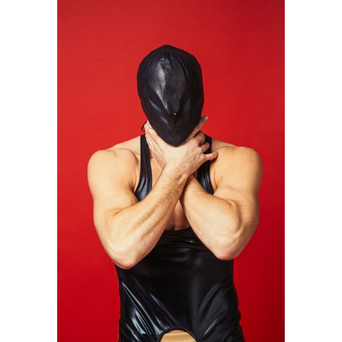 Закритий шкіряний капюшон D&A Deprivation mask Leather