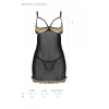 Еротичний пеньюар Passion MARINA CHEMISE, L/XL, beige