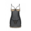Еротичний пеньюар Passion MARINA CHEMISE, S/M, beige