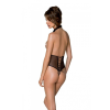 Еротичне боді Passion TRISHA BODY, L/XL, beige, з відкритими чашками