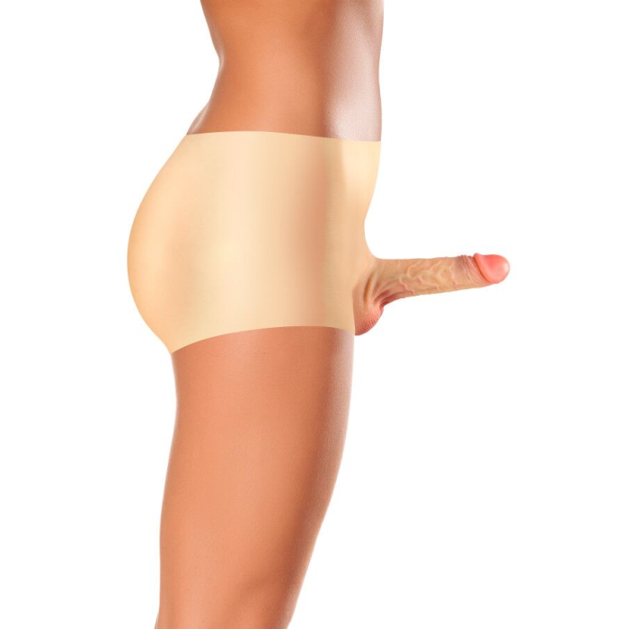 Силіконові трусики з фалоімітатором Real Body Real Manly, L/XL, суцільна конструкція, для неї