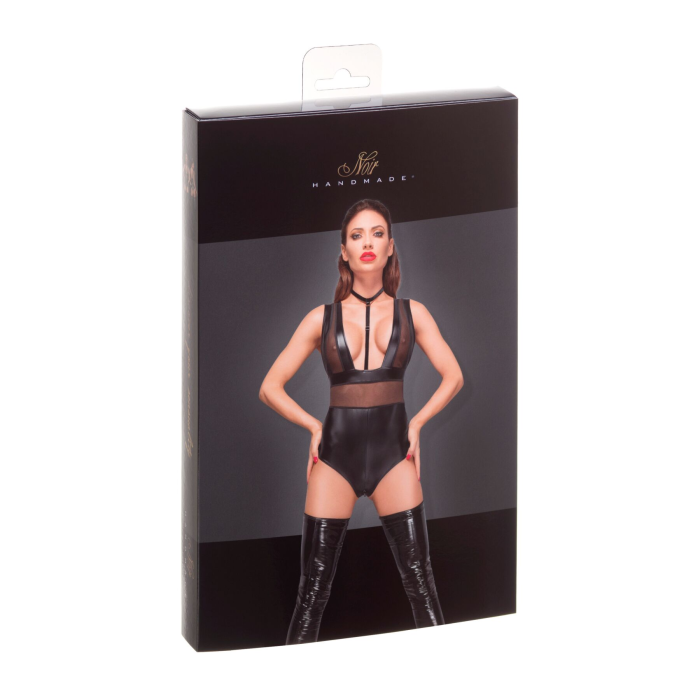 Боді з мокрим ефектом Noir Handmade F183 Powerwetlook body, M