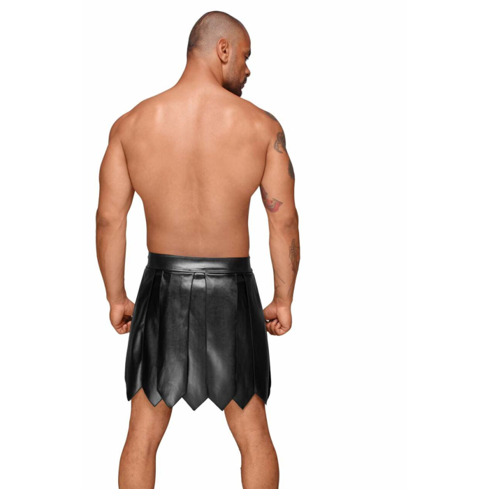 Чоловіча спідниця гладіатора Noir Handmade H053 Eco leather men's gladiator skirt, L, екошкіра