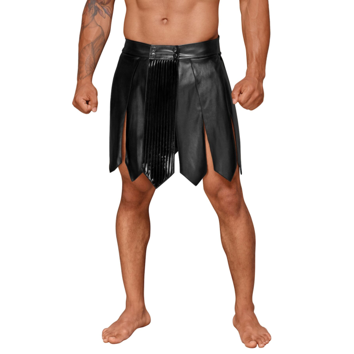 Чоловіча спідниця гладіатора Noir Handmade H053 Eco leather men's gladiator skirt, XL, екошкіра