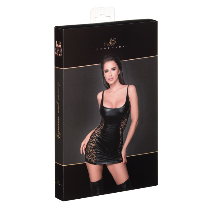 Сукня з мереживними вставками Noir Handmade F229 Powerwetlook dress with lace inserts, XXL