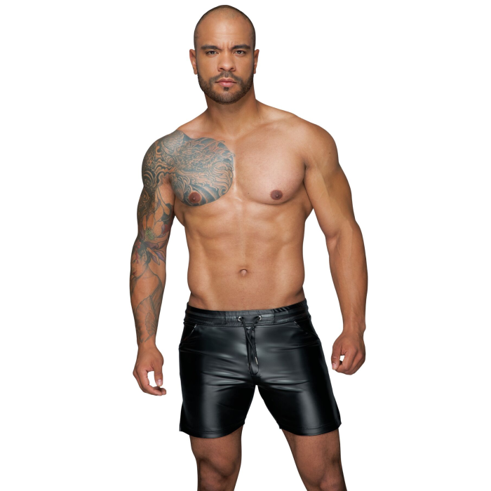 Чоловічі шорти з мокрим ефектом Noir Handmade H061 Powerwetlook shorts, XL