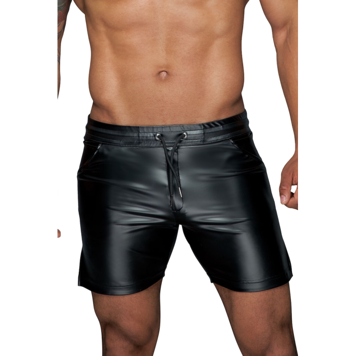 Чоловічі шорти з мокрим ефектом Noir Handmade H061 Powerwetlook shorts, XL