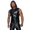 Чоловіча безрукавка з капюшоном Noir Handmade H062 Hooded Shirt, XXL, мокрий ефект