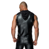 Чоловіча безрукавка з капюшоном Noir Handmade H062 Hooded Shirt, 3XL, мокрий ефект