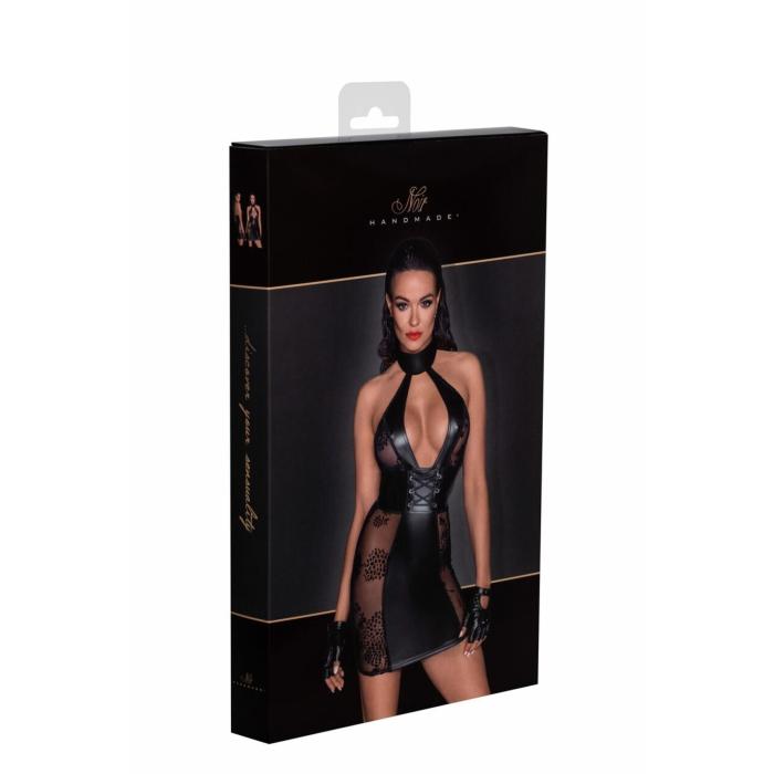 Сукня Noir Handmade F238 Short tulle dress with powerwetlook inserts, XL