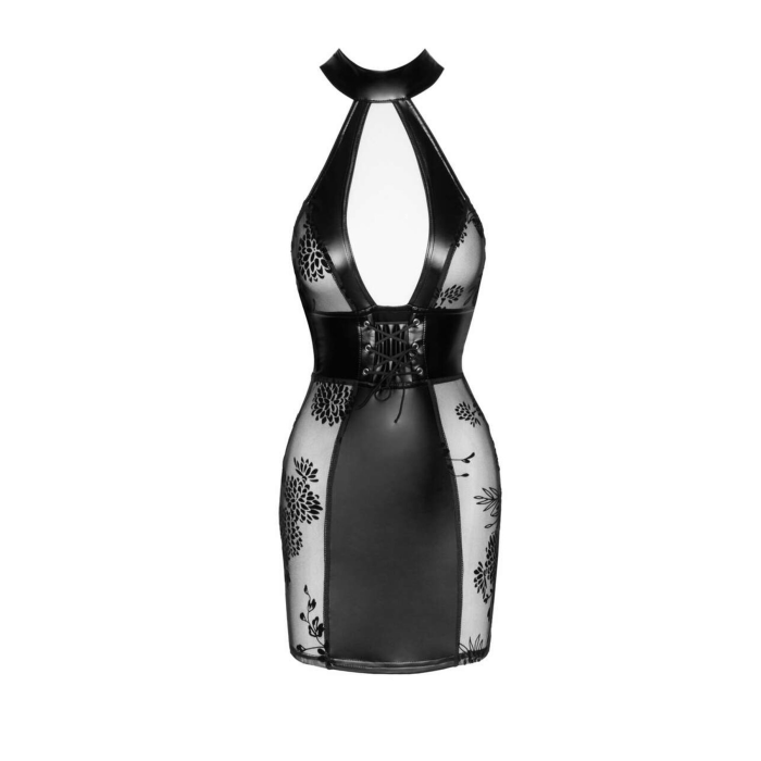 Сукня Noir Handmade F238 Short tulle dress with powerwetlook inserts, XXL