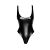 Боді з мокрим ефектом Noir Handmade F244 Powerwetlook body with high cut bottom hem, M