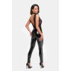 Комбінезон Noir Handmade F298 Libido, XL, під латекс, мереживний верх, чокер, знімне намисто, доступ