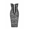 Сукня Noir Handmade F301 Catalyst, XL, black, міді, мереживо, відкриті плечі, шнурівка на спині