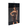 Сукня Noir Handmade F301 Catalyst, XL, black, міді, мереживо, відкриті плечі, шнурівка на спині