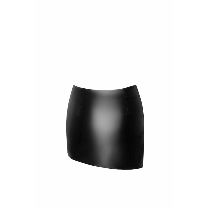 Спідниця Noir Handmade F305 Legacy, L, black, міні, під латекс, асиметричний крій