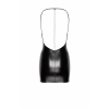 Сукня Noir Handmade F307 Mirage, XL, black, міні, під латекс, відкрита спина, декор зі стразів